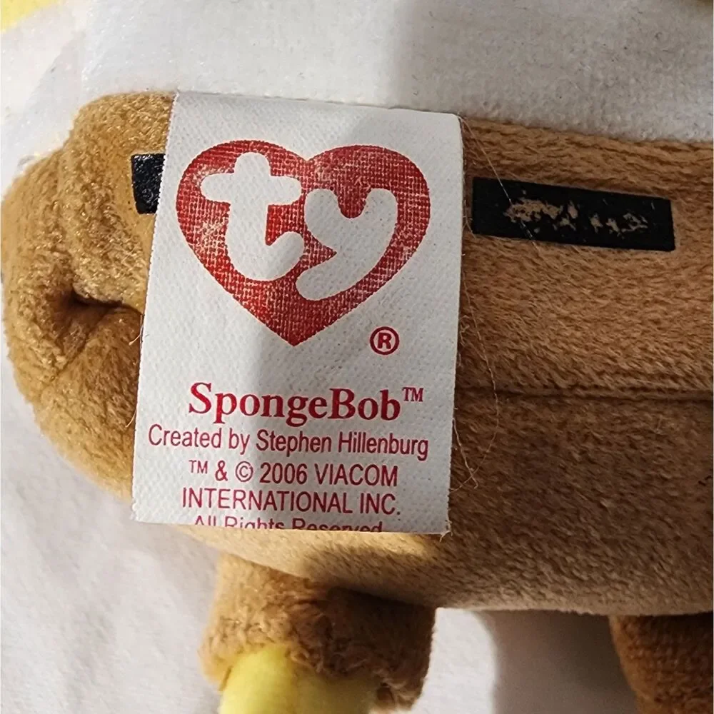 Vintage 2006 Ty Beanie Babies SpongeBob SquarePants 8